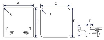 FLUSH-KANSILUUKKU 2G, KOKO 60