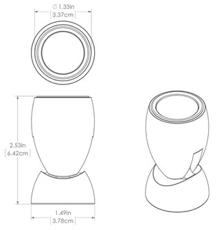 GAI2 LED-KANSIVALO, VALKOINEN