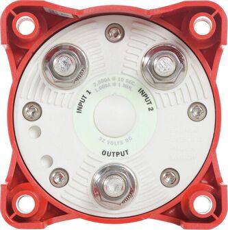 HD-SARJAN PÄÄVIRTAKYTKIN 1-2-OFF-BOTH, PUNAINEN