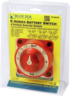 HD-SARJAN PÄÄVIRTAKYTKIN 1-2-OFF-BOTH, PUNAINEN