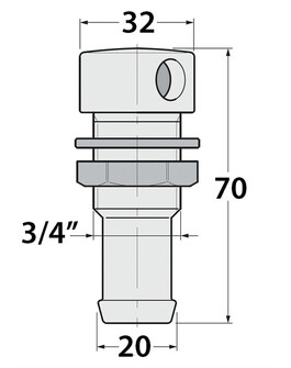 HUOHOTINVENTTIILI SUORA 19MM