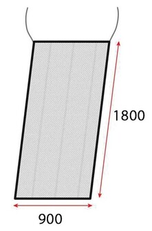 HYTTYSVERKKO OVILUUKULLE <85x175CM