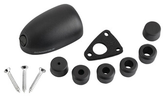 KAAPELIN LÄPIVIENTI 2-6MM, VAAKA-ASENTEINEN, MUSTA