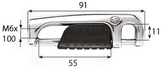 KAIDEVAIJERIN PORTTISALPA M6X100