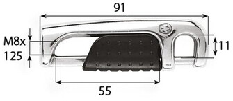KAIDEVAIJERIN PORTTISALPA M8X125