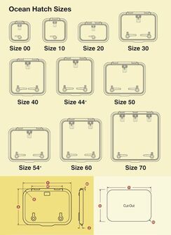 KANSILUUKKU LEWMAR OCEAN KOKO 30, REUNUKSELLA