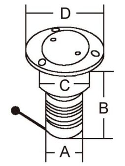 KANSIRUUVIKE POP-UP 38MM VESI