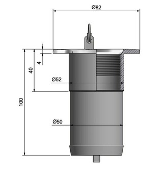 KANSIRUUVIKE RUOSTUMATON TERÄS 50MM
