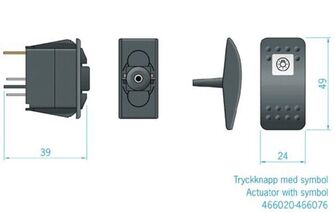 KEINUKATKAISIN OFF-ON, 2-NAPAINEN