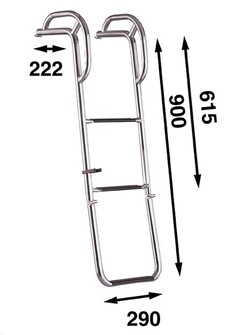 KEULATIKAS KÄDENSIJALLA  900MM, 3-ASKELMAA