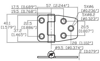 KITKASARANA AISI316 37,2x57MM