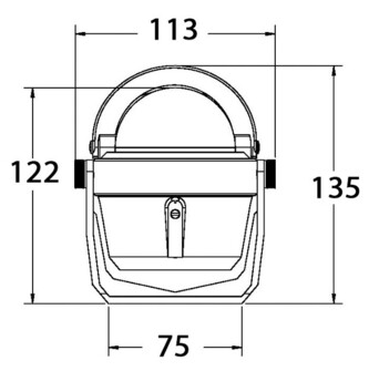 KOMPASSI EXPLORER B-51W, VALKOINEN