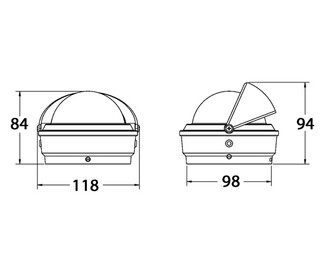 KOMPASSI VOYAGER S-87W, VALKOINEN