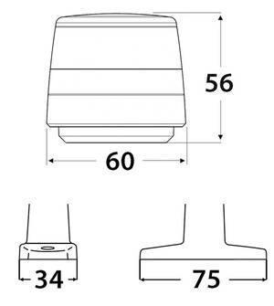 KULKUVALO NAVILED 360 COMPACT, VALKOINEN RUNKO