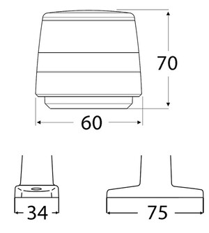 KULKUVALO NAVILED 360 COMPACT, VALKOINEN RUNKO