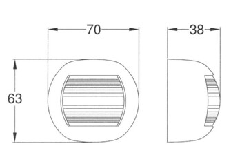 KULKUVALO ORSA MINORE HALOGEN, VALKOINEN / VIHREÄ