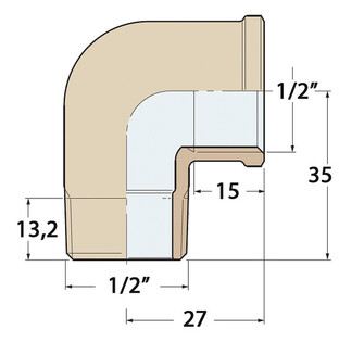 KULMA 90° 1/2