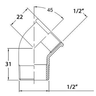 KULMAKAPPALE 45 1/2