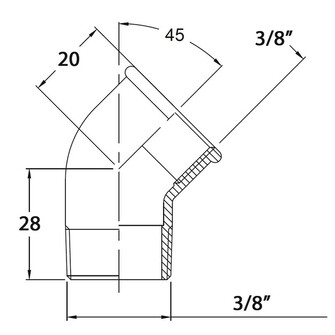 KULMAKAPPALE 45 3/8