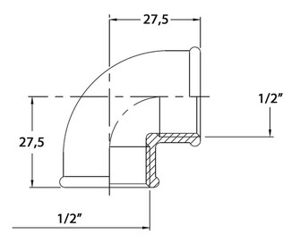 KULMAKAPPALE 90 1/2