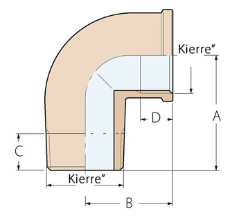 KULMAKAPPALE 90° ULKO-SISÄ KIERTEILLÄ 3/8