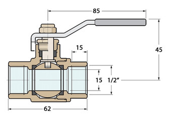 KUULAVENTTIILI PRONSSI 1/2