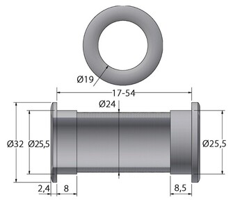 LÄPIVIENTI 8,5-54MM NAILONIA
