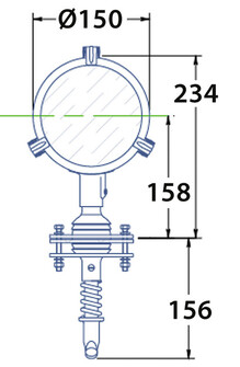 LED HAKUVALO 150MM 10-32VCD 10W