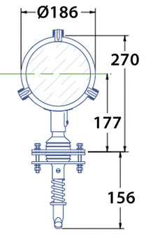 LED HAKUVALO 180MM 10-32VCD 20W
