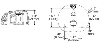 LED KULKUVALO, PUNAINEN/VIHREÄ