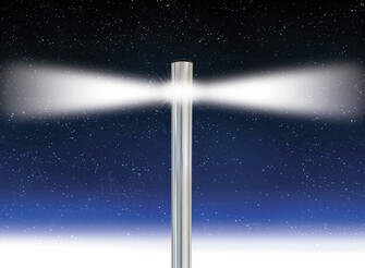 LED-VALOMASTO 125CM ALUMIINI