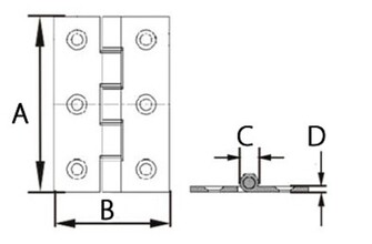 LEHTISARANA KROMATTU MESSINKI 38x22MM