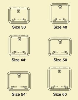 LEWMAR KANSILUUKKU MEDIUM PROFIILI KOKO 60