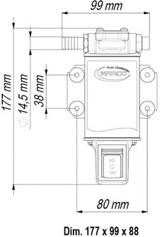 ÖLJYNVAIHTOPUMPPU 12V UP3 OIL-R 12V