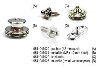 LOXX PEITELUKKO M5x10MM RUUVILLA