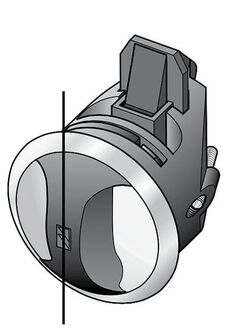 LUKKO NOVIBRA, MUSTA/KROMI, TYYPPI 2