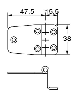 LUUKKUSARANA KIILLOTETTU AISI316, 20MM