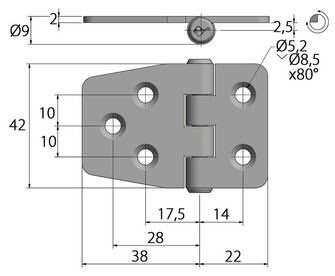 LUUKUNSARANA 60x40mm