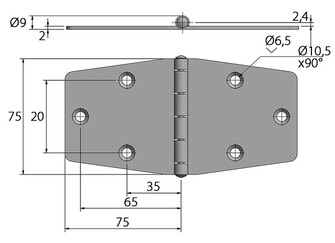 LUUKUNSARANA 75x150MM