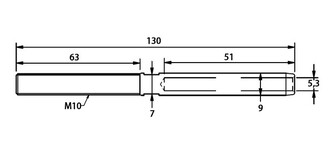 M10 KIERREPÄÄTE 5MM VAIJERILLE