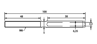 M6 KIERREPÄÄTE 3MM VAIJERILLE