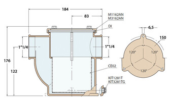 MERIVESISUODATIN 1 1/4