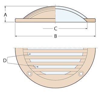 MESSINKINEN POHJASIIVILÄ 80 MM