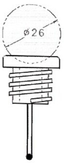 MUOVINEN TYHJENNYSTULPPA, MUSTA