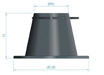 MUSTA KAAPELIN LÄPIVIENTI KIRISTYSNAUHALLA