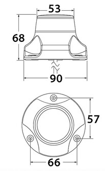 NAVILED 360 PRO VALKOINEN/VALKOINEN ANKKURIVALO