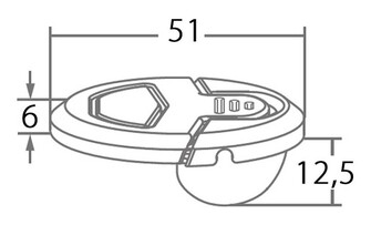 NOSTOSALPA Ø51MM, MUSTA NAILON