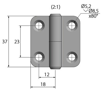 NOSTOSARANA 36x37mm, VASEN