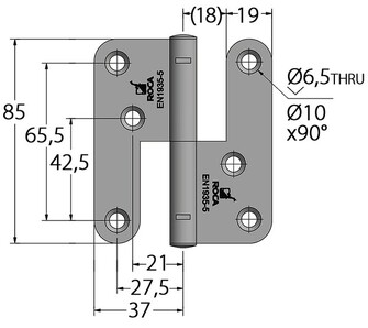 NOSTOSARANA 85x72MM VASEN