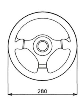 OHJAUSPYÖRÄ 280MM V45